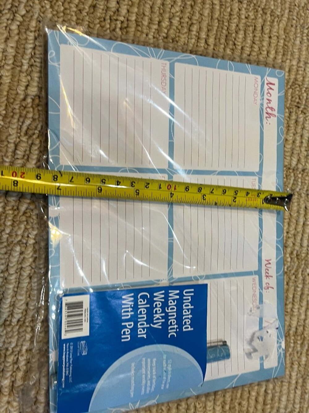 Weekly Magnetic Calendar Planner‎ 52 Sheets With Pen (new)